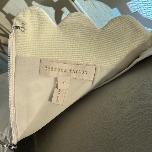 Rebecca Taylor Cream Scalloped Jumpsuit - Picture 12 of 12